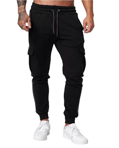 Pantalones Deportivos Casuales para Hombre, Pantalones Jogger Cómodos de Algodón y Felpa, para Correr, Entrenar, Gimnasio, Deportes, Uso Diario - Product Image 1
