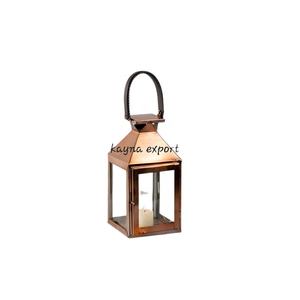 Handmade Antique Finished Luxury <b>Copper</b> <b>Lantern</b> Square Indoor Christmas Decorative Metal Fancy Rustic with Christmas Occasion - Product Image 6