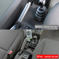Organisateur de console centrale pour levier de vitesses, boîte de rangement pour levier de vitesses, porte-gobelet, accessoires intérieurs pour Suzuki Jimny Auto 2025, ABS