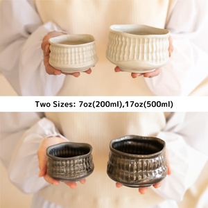 Tazón de Matcha de Cerámica de Porcelana Japonesa Hecho a Mano, Reutilizable y Ecológico, para Accesorios de Té Japandi - Product Image 4