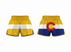 Shorts de Muay Thai personnalisés pour la sublimation, design sur mesure, pour la boxe, le combat, l'entraînement MMA, le kickboxing, taille haute, respirants - Product Image 5