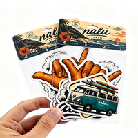 Paquete de Pegatinas Personalizadas en Bolsa OPP, Pegatinas de Dibujos Animados Impermeables para Publicidad y Promoción, Pegatinas de Vinilo Troqueladas Personalizadas