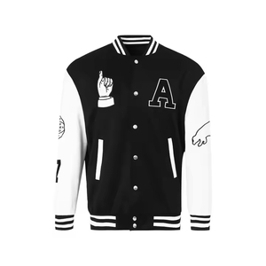 แจ็คเก็ตเลตเตอร์แมน ผู้ชาย สไตล์ลำลอง แฟชั่นสตรีทแวร์ อุ่นสบาย ใส่ได้ทุกวัน แจ็คเก็ตฤดูหนาว - Product Image 1