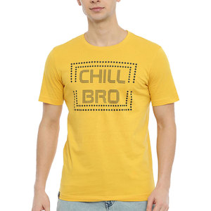 เสื้อยืดคอกลมพิมพ์ลายสกรีนโลโก้ตามสั่ง ขายส่ง ผ้าฝ้าย 100% ทรงหลวม เป็นมิตรกับสิ่งแวดล้อม แห้งเร็ว ระบายอากาศดี รับผลิตแบบ OEM สำหรับผู้ชาย - Product Image 1
