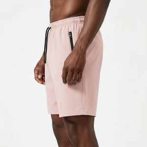 Men Running Shorts with Zipper Pockets Lightweight 4 Way Stretch Sweat Resistant Summer Sport Shorts - Product Image 3