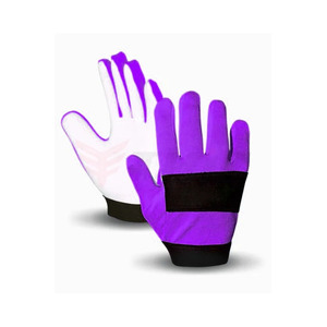 Gants de gardien de but de football unisexes, doigts entiers, jaune et noir, paume antidérapante en PU, fermeture à enfiler, usage sportif - Product Image 3