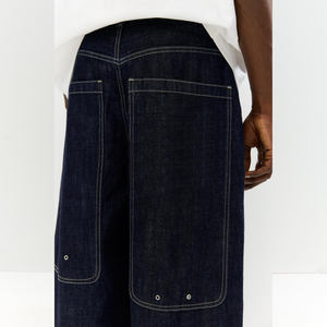 Pantalones Cortos de Mezclilla Urbanos para Hombre, Estilo Casual de Verano, Estilo Urbano Estadounidense, Corte Holgado, Ligeros, para Uso Diario - Product Image 3
