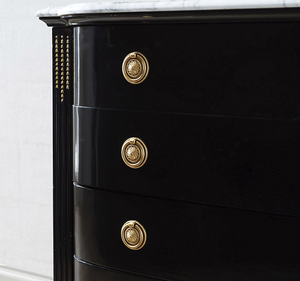 ตู้เสื้อผ้าไม้มะฮอกกานีแท้สุดหรูทันสมัย พร้อมลูกบิดสีทอง ทำด้วยมือ เป็นมิตรกับสิ่งแวดล้อม เหมาะสำหรับห้องนอนและห้องนั่งเล่น - Product Image 6