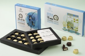 Boîtes de chocolats légendaires fourrées au vin de coco, boîte de chocolats personnalisée pour coffrets cadeaux et souvenirs - Product Image 6