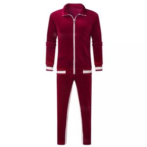 Survêtement en velours à rayures sans capuche pour homme - Product Image 5