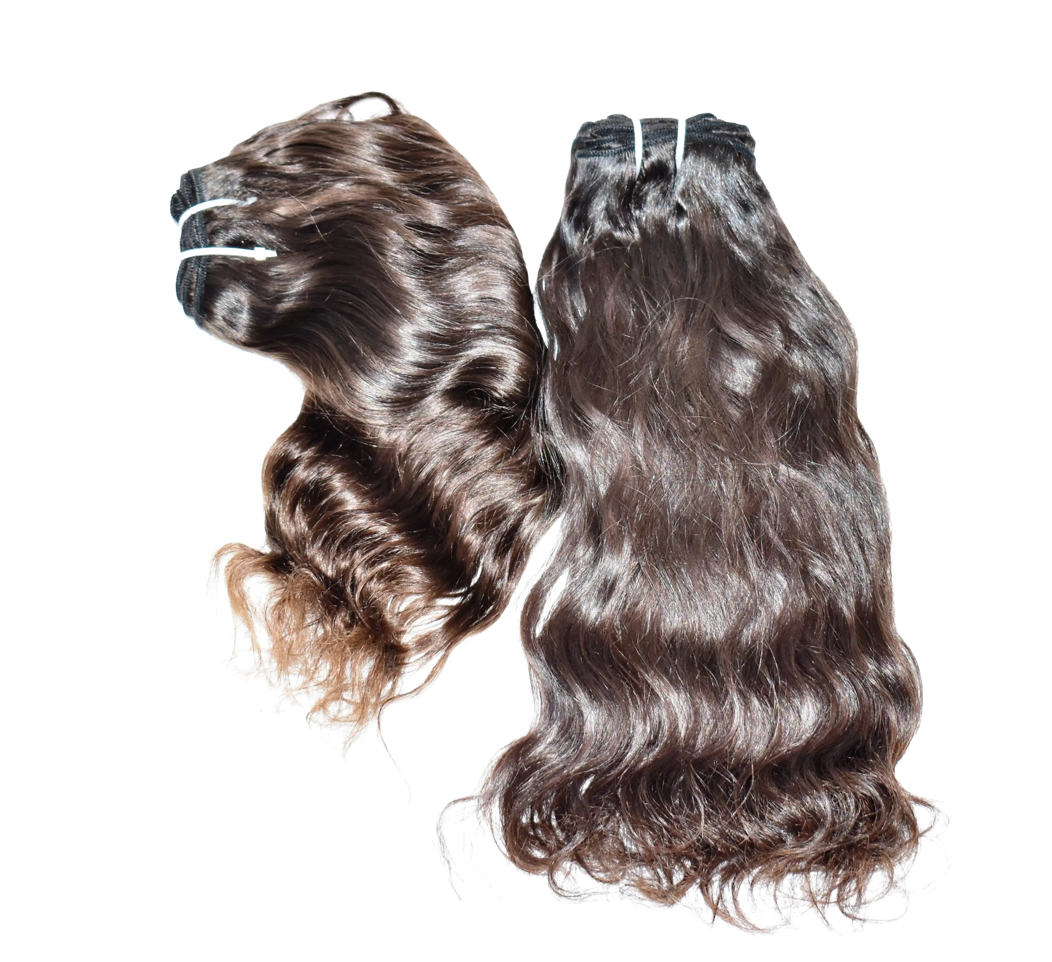 100% Remy Cheap Wholesale Raw Indian Double Drawn natural Wavy virgin weaving human hair Extensions