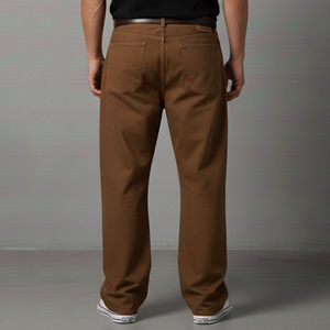 Pantalones Vaqueros Anchos de Algodón Lavado de Alta Calidad para Hombre, Estilo Hip Hop, Pierna Recta, Venta al por Mayor Directa de Fabricante - Product Image 5
