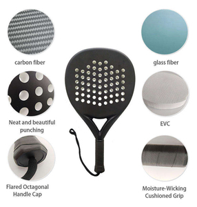 Raquetas de Pádel Personalizadas al por Mayor 2026, Diseño Profesional de Alta Calidad, OEM, Goma, Cuero, Carbono 18k, Raquetas de Pádel Duraderas - Product Image 4