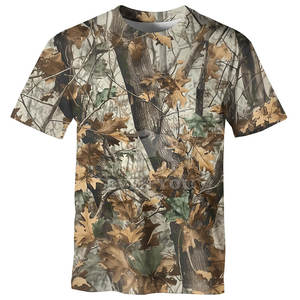 Camiseta con Estampado de Camuflaje Selvático, Tejido de Algodón Transpirable, Moda Casual para Uso Diario, Superventas - Product Image 3