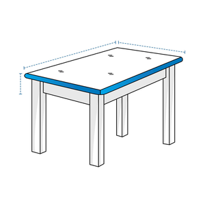 Housses de table rectangulaires du Vietnam, imperméables, résistantes aux UV, avec fermeture éclair HDT, noires, protection pour chaises d'extérieur - Product Image 2