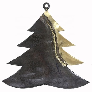 Decoración navideña de latón y hierro, ornamento de árbol de Navidad elegante, pulido, personalizado, a granel, venta al por mayor - Product Image 1