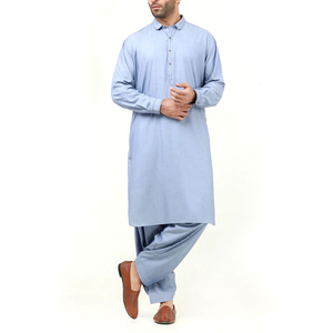 Robe Shalwar Kameez Pakistanaise en Coton Grande Taille pour Homme, Personnalisable avec Logo, Prix de Gros, Été Hiver, Décontractée, pour Fêtes, Respirante - Product Image 1