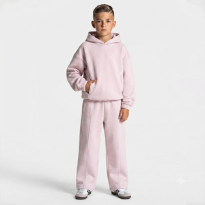 Oversized Kid Boys Tracksuit <b>Set</b> Custom Boys Tracksuit Manufacturer Boys Fleece <b>Set</b> Manufacturer Wholesale Kid Boys Streetwear - Product Image 1