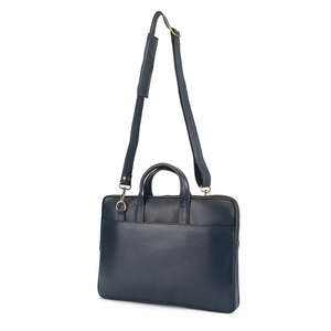 Luxury Genuine Leather Business Briefcase for Men Zipper Closure Business Office Carry <b>Bag</b> Durable Custom Logo Available - Product Image 4