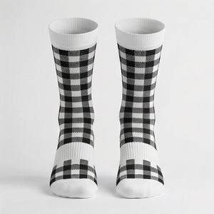 Chaussettes de sport de compression élastiques protectrices pour la cheville, couleur personnalisée, respirantes, pour la performance athlétique et l'entraînement en salle de sport - Product Image 1