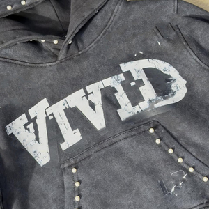 Ensemble de survêtement vintage personnalisé pour homme, deux pièces, avec strass, imprimé effet vieilli, coupe jogger, délavé à l'acide, évasé, style streetwear - Product Image 3
