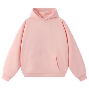 Sweat-shirt à capuche oversize pour homme en coton French Terry, effet délavé, avec poche, anti-boulochage, style automne, coupe classique - Product Image 5