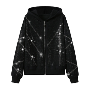 Custom made Rhinestone Sweat Suit Men USA Luxury Sparkling Tracksuit Hoodie Jogger Set Premium Quality Streetwear <b>Gym</b> Wear - Product Image 2