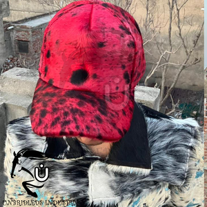 Gorra Deportiva de Cuero Genuino con Pelo Rojo 2026, Teñido Específico, Transpirable, Impermeable, Ajustable - Product Image 3
