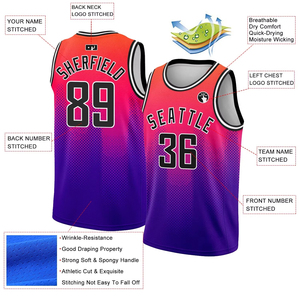 Camisetas de Baloncesto Personalizadas de Fábrica de Alta Calidad, Camisetas de Baloncesto para Hombre, Camisetas de Baloncesto Transpirables - Product Image 2