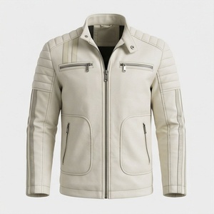 Chaqueta de Motociclista de Cuero Genuino para Hombre de la Mejor Calidad, Nueva Colección de Invierno, Chaquetas de Motocicleta con Protecciones Desmontables Personalizadas - Product Image 1