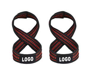 Correas de Levantamiento de Pesas en Forma de 8, Color Naranja, Cierre de Velcro, Antideslizantes, para Entrenamiento en Gimnasio, Unisex, Resistentes, de Algodón, Correas de Muñeca en Forma de 8 - Product Image 1