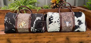 กระเป๋าเดินทางหนังวัวแท้ขนาดใหญ่ใช้ได้ทั้งชายและหญิงดีไซน์ทันสมัยออกแบบได้ตามที่ต้องการ - Product Image 4