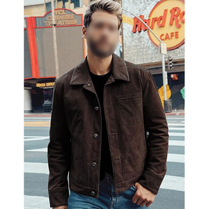 <b>Men's</b> Genuine Leather Full-Zip Casual Vintage Thick Outerwear <b>Jacket</b> Eco-Friendly Autumn - Product Image 4