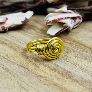 Market Favorite Spiral Wire <b>Ring</b> Boho Brass <b>Ring</b> For Women 18K Gold Plated <b>Statement</b> Swirl Design <b>Ring</b> For Wholesale/OEM/ODM - Product Image 6