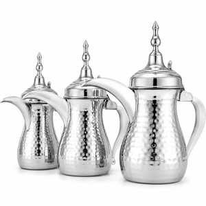 ชุดกาแฟดัลลาห์โลหะสไตล์โมร็อกโกสมัยใหม่ เป็นมิตรกับสิ่งแวดล้อม พร้อมที่เสิร์ฟชาแบบตอกลาย สำหรับใช้ในบ้าน โรงแรม ร้านอาหาร - Product Image 1