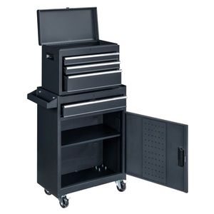 Black Repair Storage Cart Tool Repair Tool Cart Black - Product Image 5