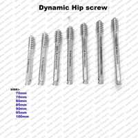 Ensemble de vis dynamiques pour hanches, 7 pièces, implants orthopédiques vétérinaires, instruments de fixation osseuse, acier inoxydable, kit de chirurgie animale