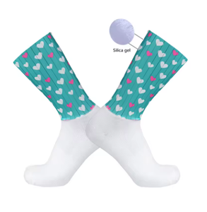 Crew Length Printed Socks With Heart Watermelon Polka Dot Patterns All Seasons Comfortable Outdoor Sports Use - Product Image 3