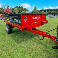 Achetez une remorque agricole de qualité supérieure 6 x 12 pieds avec côtés de 4 pieds, essieu à engrenages et moteur, modèle robuste, en stock, livraison rapide, pas cher