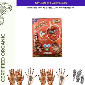 Cono de Henna Indio Orgánico Natural, Cono de Henna Mehndi Roja, Negra, Naranja y Rosa - Product Image 3