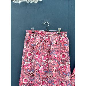 Conjunto de pijama de algodón con estampado floral para mujer, manga larga, informal, holgado, de dos piezas, largo completo - Product Image 6