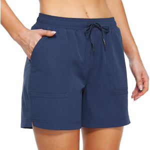 Shorts Ligeros de Felpa para Mujer, Estilo Casual Urbano, Cintura Media, Transpirables, de Secado Rápido, Deportivos, Corte Regular, Color Veraniego - Product Image 6
