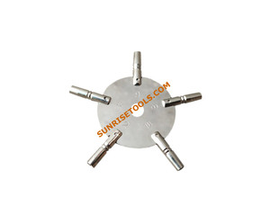 Herramienta de Perforación Rotatoria de Acero Inoxidable SUNTOOLS/STIPL 897, Accesorio Redondo de Cinco Puntas Niquelado para Fabricación de Joyería - Product Image 2