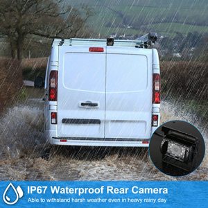 Sistema di telecamere di Backup impermeabile IP67 da 7 pollici visione notturna 1 pezzo furgone SUV bagagliaio retromarcia veicolo parcheggio posteriore - Product Image 5