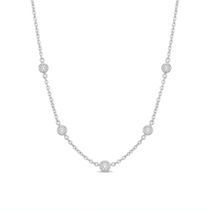 Luxury Cinq <b>Bubbles</b> Moissanite Pendant Necklace in 925 Sterling Silver for Women <b>Wedding</b> Party Gift Jewelry Handmade - Product Image 2