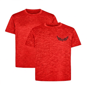 T-shirt gris à manches courtes pour homme, coupe classique, col rond, vêtement décontracté, teinture écologique, séchage rapide, respirant, en spandex/polyester - Product Image 5