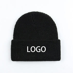 Bonnets avec impression de logo personnalisé, tricotés, vintage, unis, pour l'hiver, pour adultes, décontractés, unisexes, ajustables, 100% acrylique - Product Image 3
