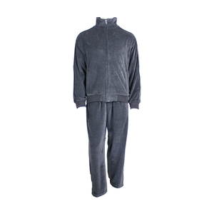 <b>Mens</b> <b>Velvet</b> Velour Winter Tracksuit Premium 2PCS Full Zip <b>Jacket</b> Sweatpants Breathable Solid Acid Wash Casual Fleece Adjustable - Product Image 3