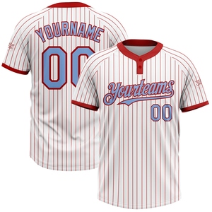Wholesale Direct OMMIZ INDUSTRY Custom Green-White 3D Pattern Abstract <b>Brush</b> Stroke Two-Button Unisex Softball Jersey - Product Image 4