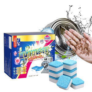 Hot-bán 12 cái/gói hộ gia đình sủi bọt làm sạch máy tính bảng thân thiện với môi bọt đầu vật liệu cho bồn rửa máy giặt mới! - Product Image 1